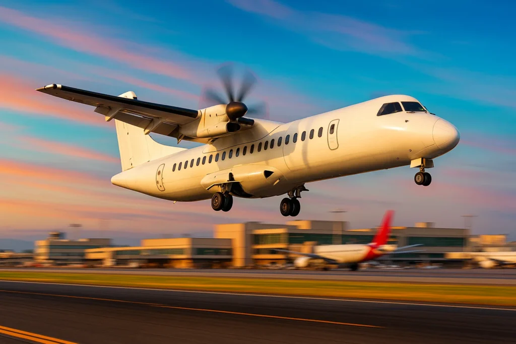 Aeronave regional em voo sobre aeroportos latino-americanos, destacando as avaliações da Abra Avianca Gol avalia sobre novos aviões.