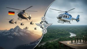 Imagem de capa horizontal 16:9 representando a Alemanha comprando mais H145M e o Brasil planejando aquisição