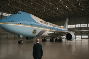 Imagem de capa representação de notícias aviação entrega novo Air Force One adiada para 2028 sem textos