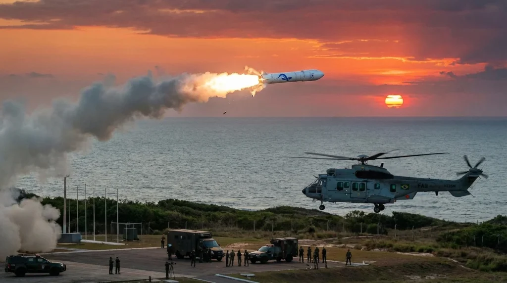 Imagem representando a confirmação da FAB sobre a anomalia e queda do foguete da Innospace em Alcântara