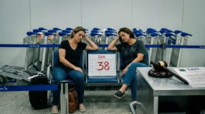 Imagem de capa horizontal 16:9 com tema sobre azul passageiras ficam 38, representando a situação sem textos escritos